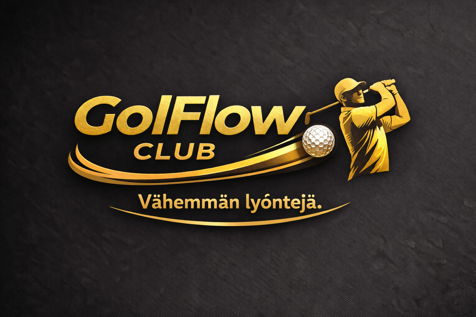 GolFlow Club logo ja slogan